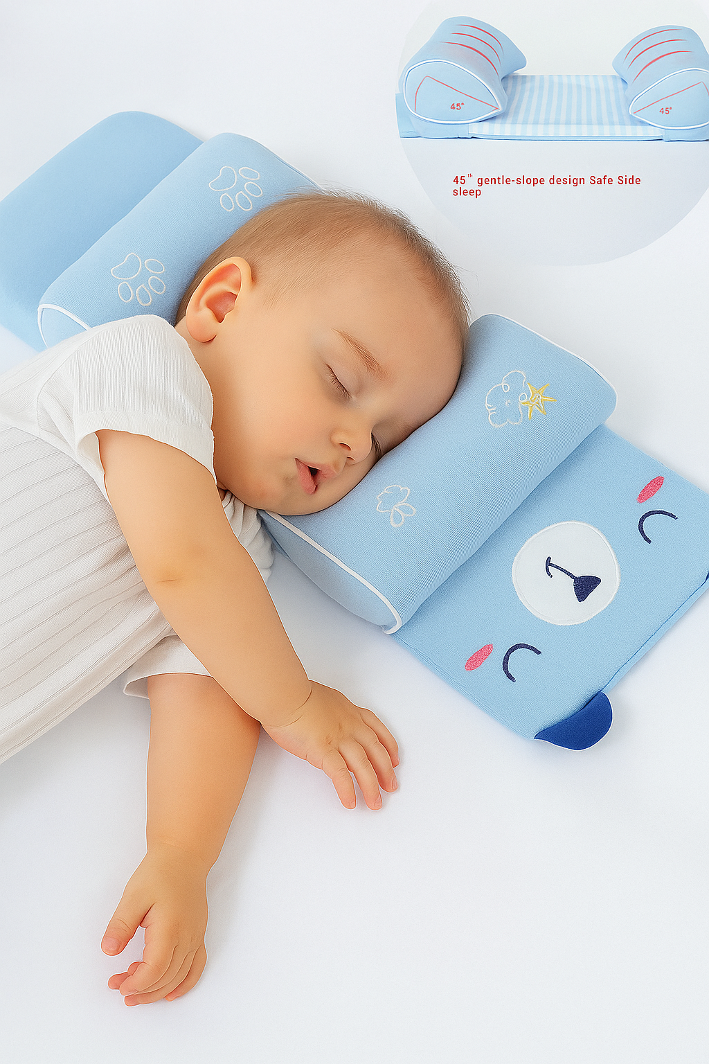 Baby Shaping Head Support Pillow - Assorted Colour